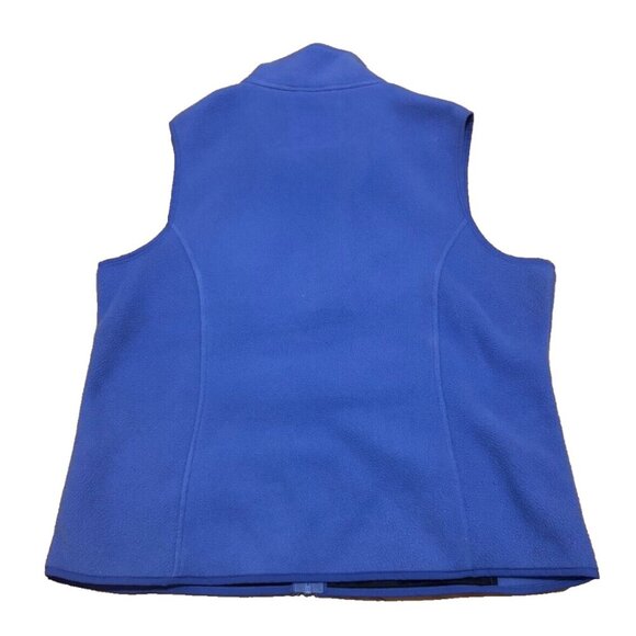 LL Bean Polartec Purple Fleece Vest Size Large Womens Full Zip QJPH1 - Picture 4 of 5